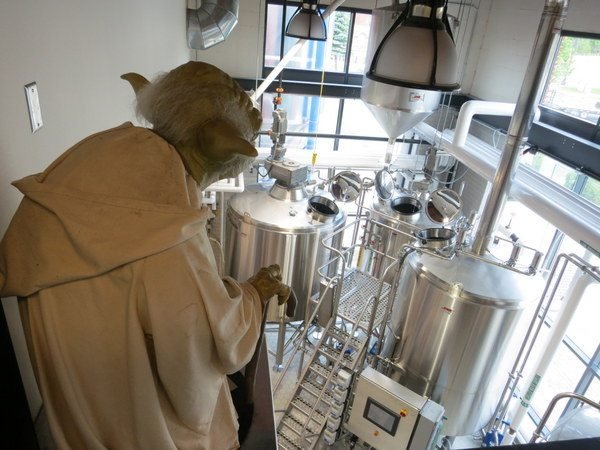 Yoda uses the Force to guide brewing operations at Canal Park Brewing