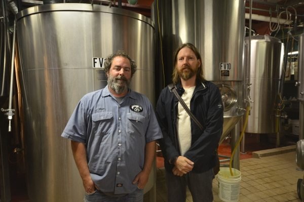 Brewer Dave Hoops and Tim Nelson of Fitger's Brewhouse